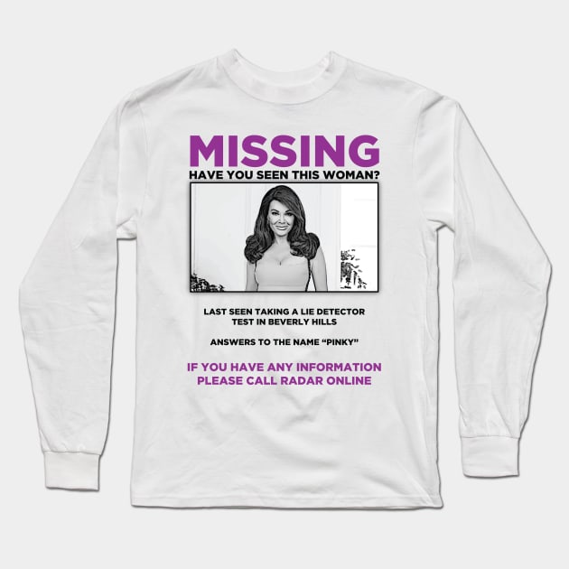 Missing: Have you seen LVP? Long Sleeve T-Shirt by hashtagRHoBH